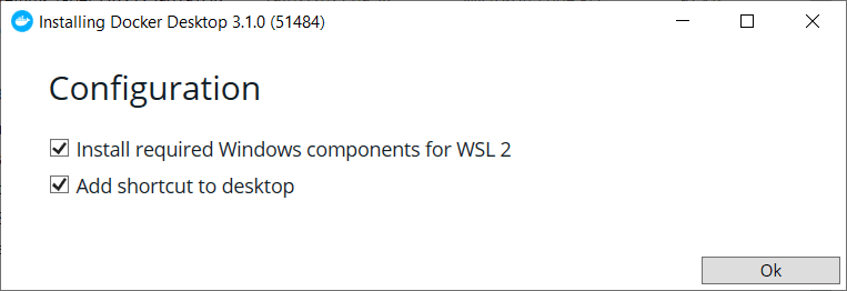Installing Docker Desktop with WSL 2 support