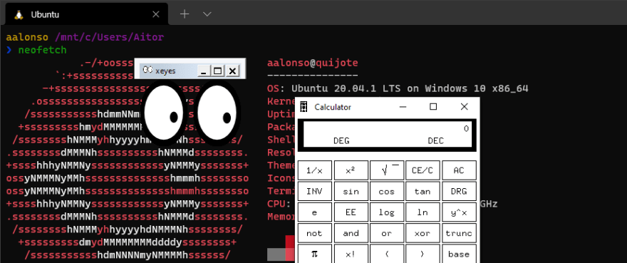 GUI apps running on WSL2 Ubuntu